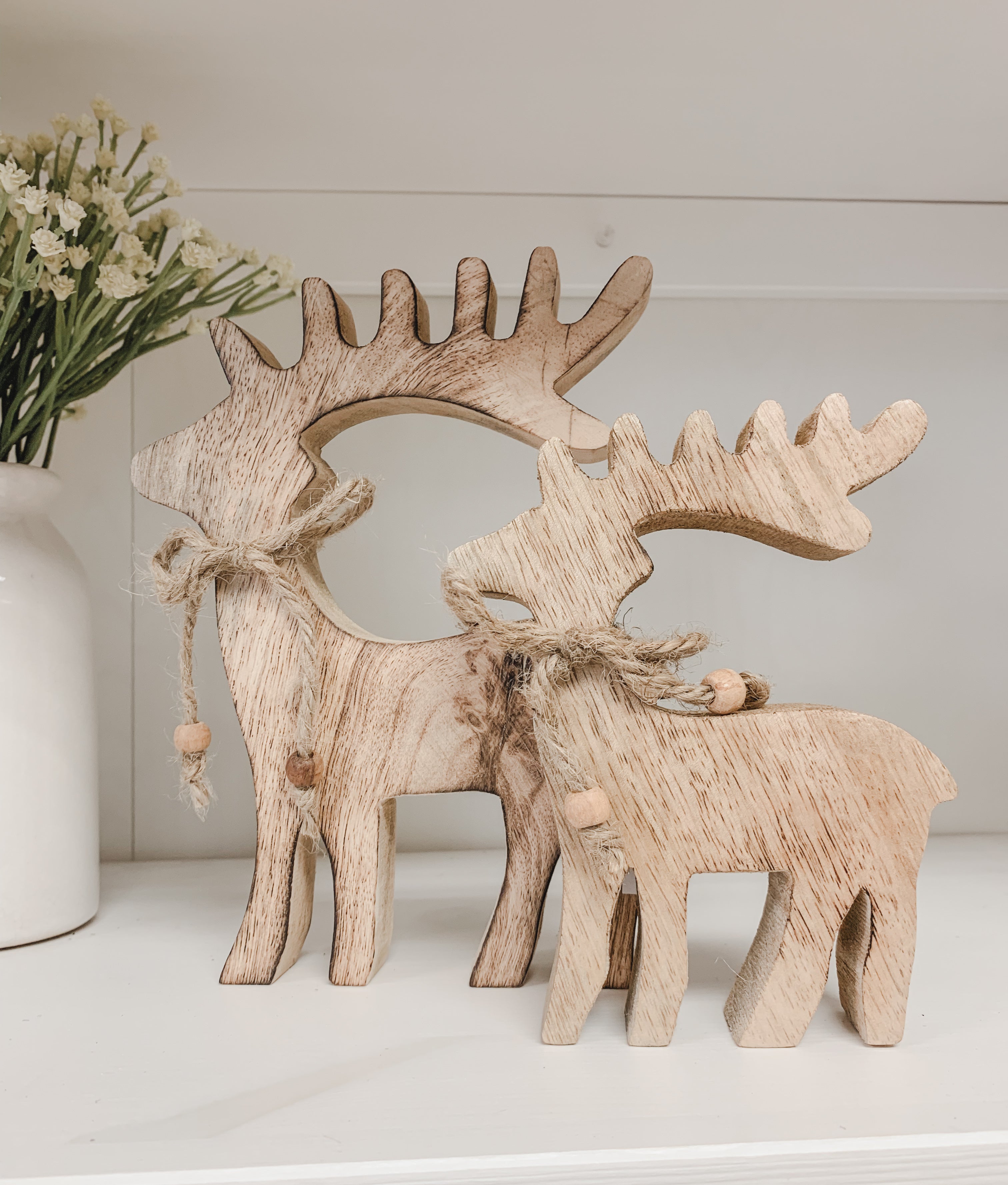 Wooden Reindeer Willow Home