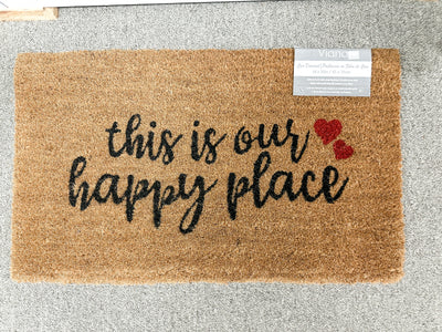 This Is Our Happy Place | Coir Mat