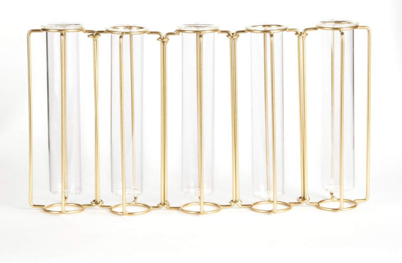 Gold Wire Adjustable Vase