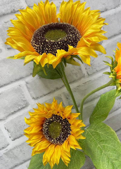 Sunflower Spray w/3 Heads | 34"