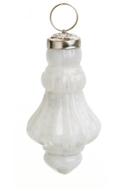 White Glass Ornament