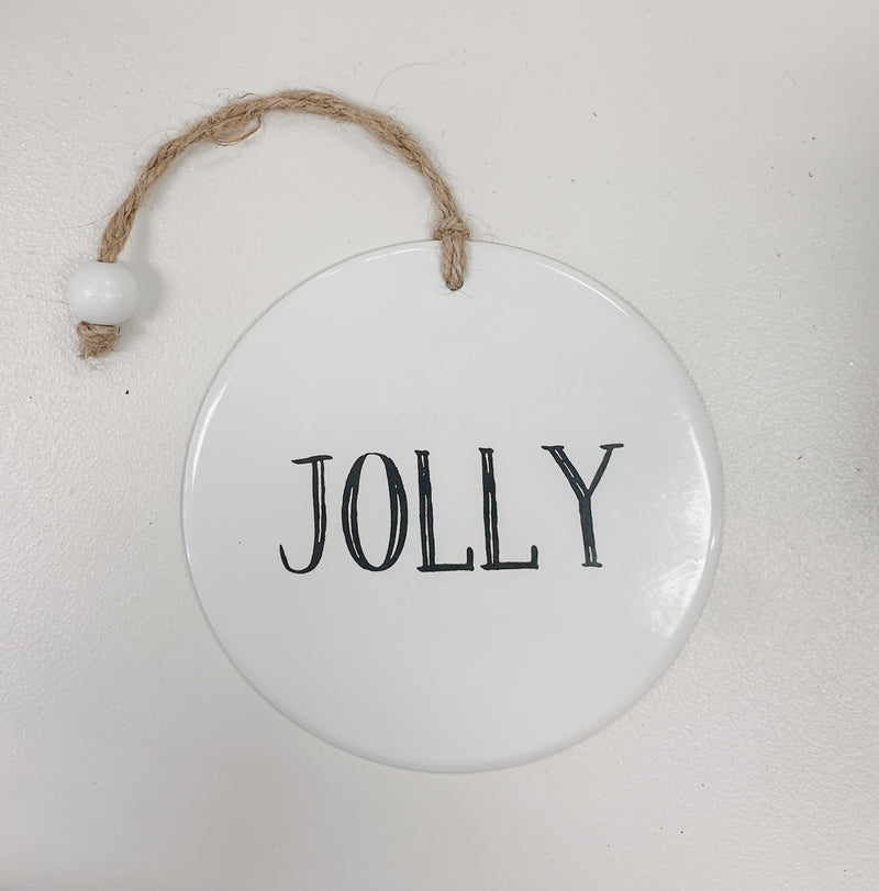 Round Jolly Ornament