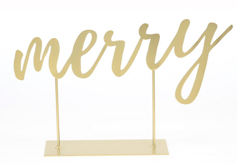Merry On Metal Gold Laser