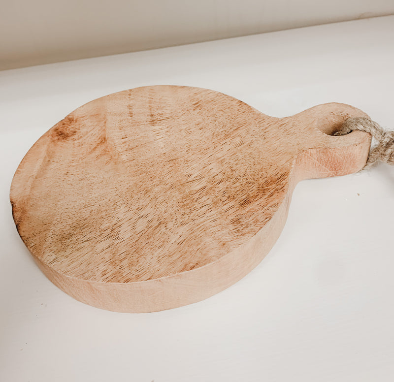 Small Round Wood Board