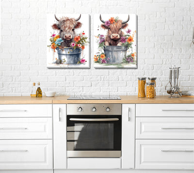 Baby Highland Cow | Set of 2