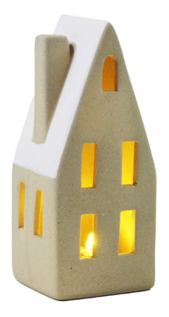 Small Stoneware Led House