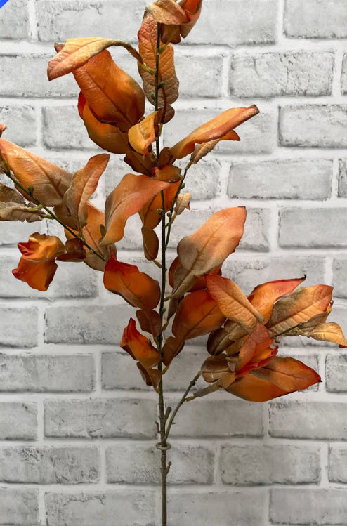 Fall Dried Look Leaves Spray | 38”