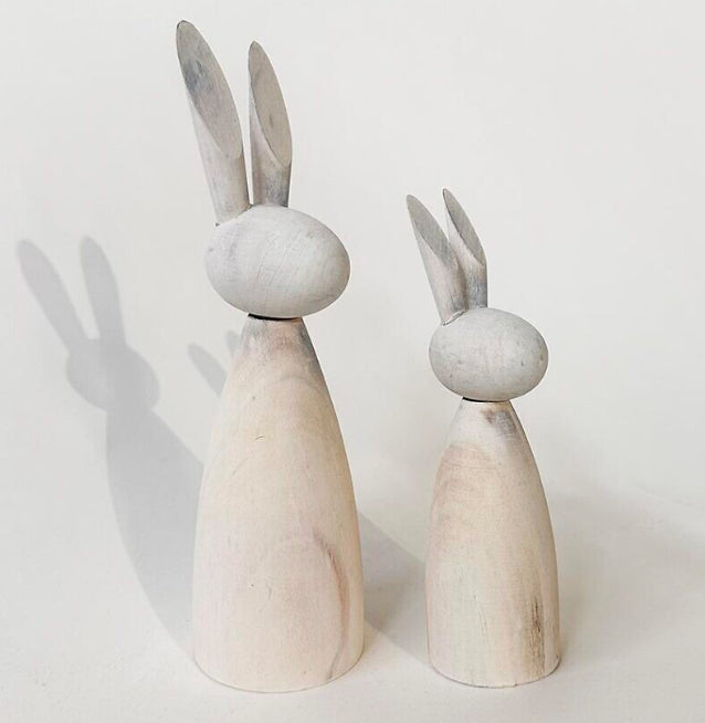 Wooden Rabbits | Set of 2