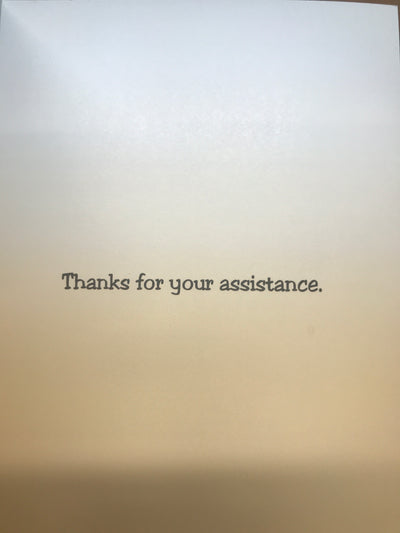 I Brought You Some Knee Pads | Thank You Card