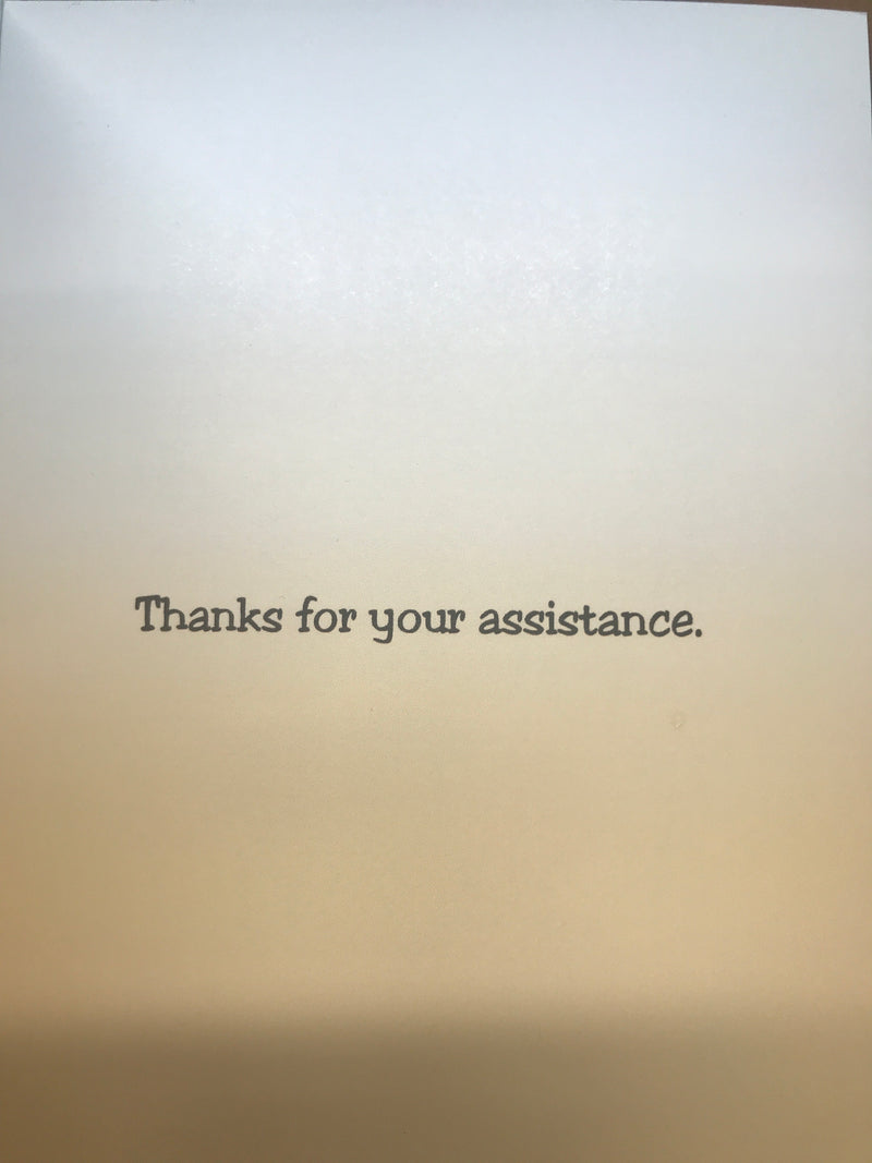 I Brought You Some Knee Pads | Thank You Card