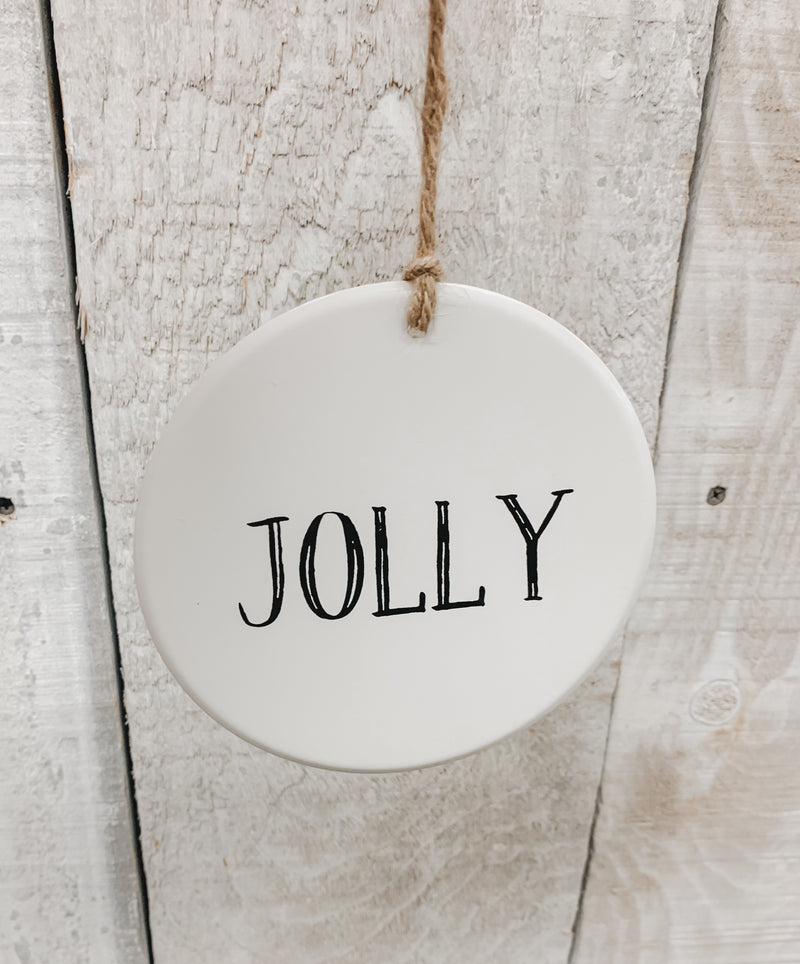 Round Jolly Ornament