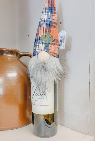 Fall Gnome Wine Bottle Topper