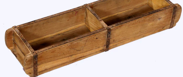 Brown Wooden Brick Mold Tray