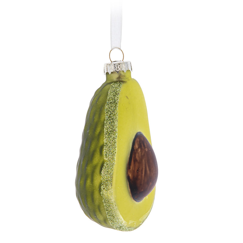 Glass Avocado Ornament