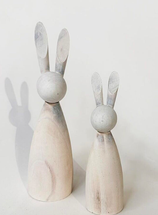 Wooden Rabbits | Set of 2