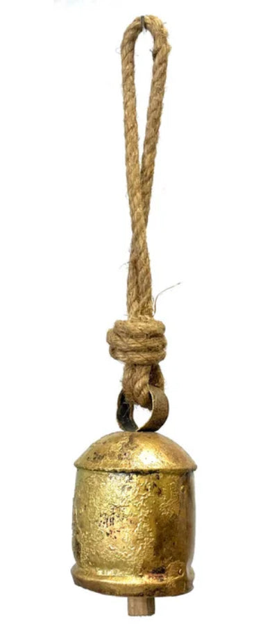 Rustic Gold Single Hanging Bell