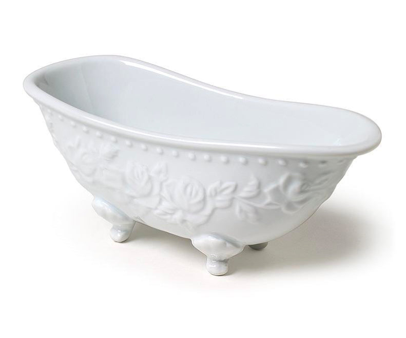 White Bathtub Soap Dish