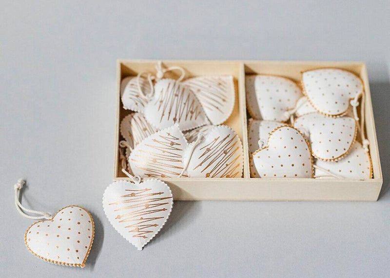 Metal Hearts | Set Of 16