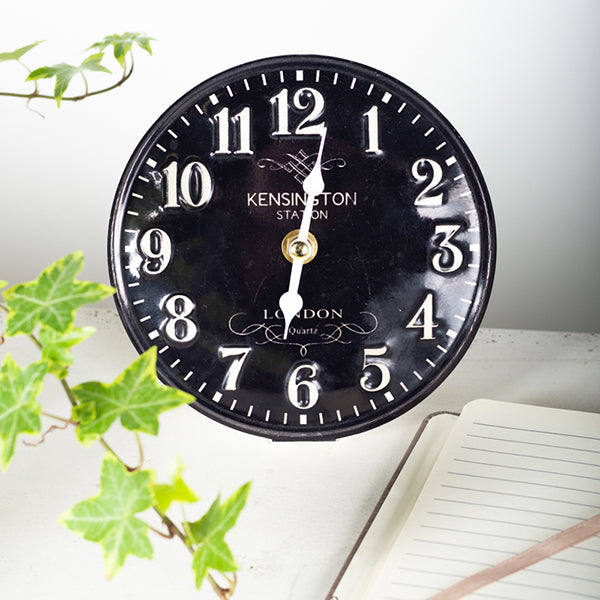 Small Metal Desk/Table Clock