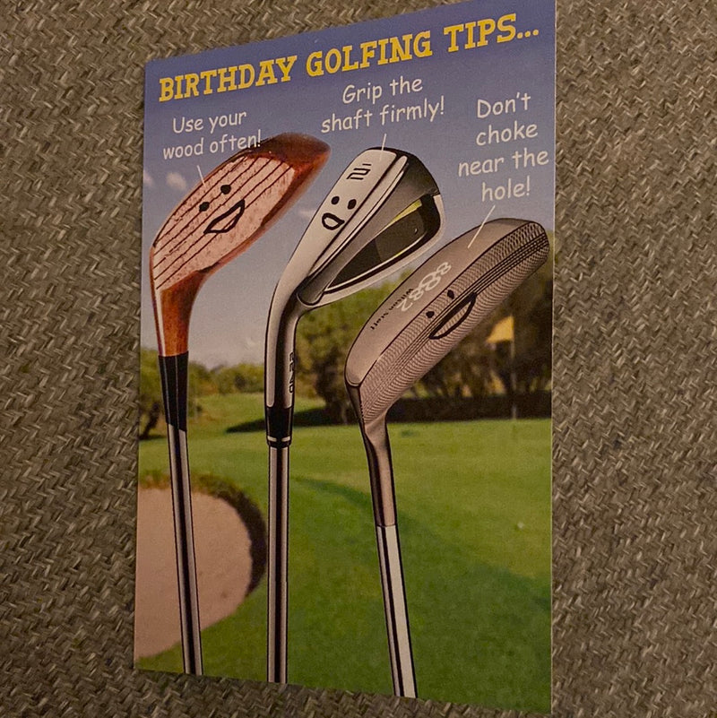 Birthday Golfing Tips… | Birthday Card
