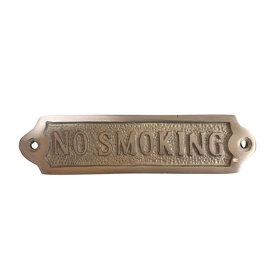 No Smoking | Cast Iron Sign