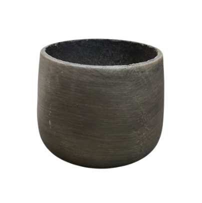 Small Cement Bowl Pot | Grey