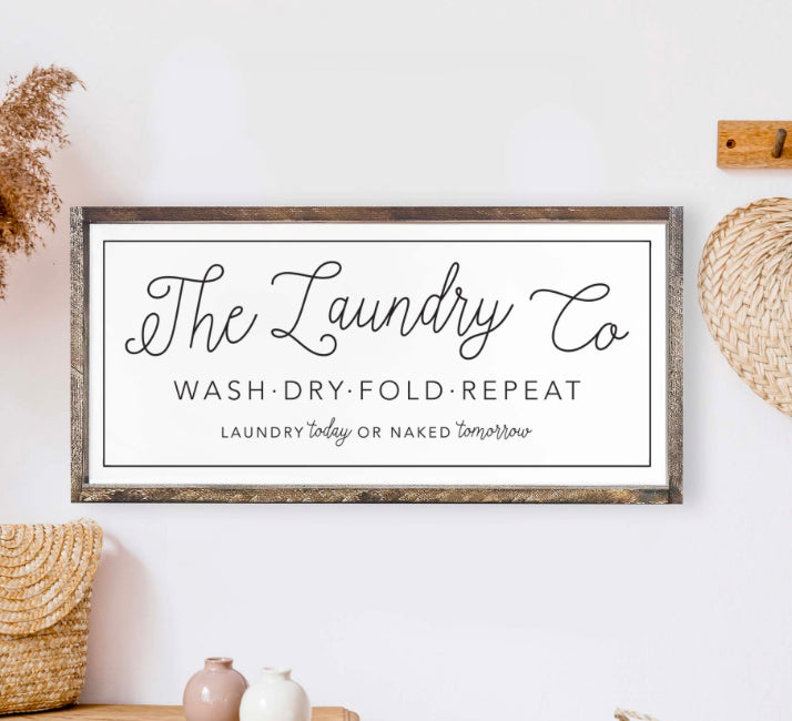 The Laundry Co | Wood Sign