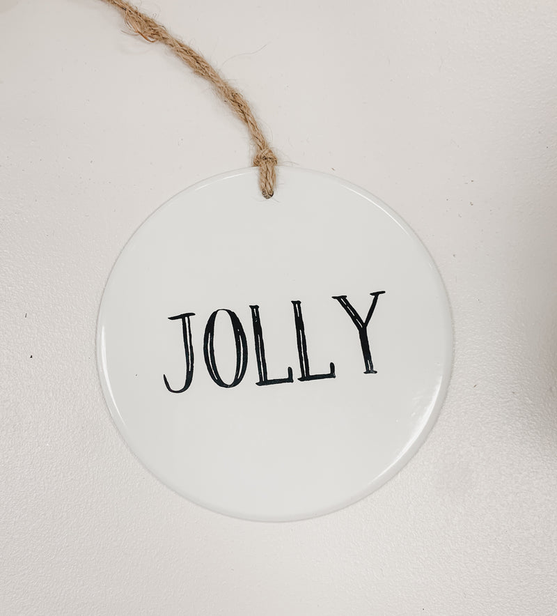 Round Jolly Ornament