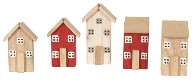 Wood Decor House Set