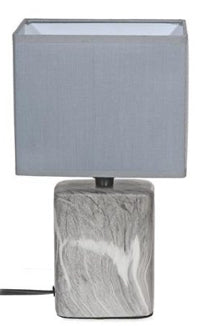 Ceramic Table Lamp With Shade | Marble