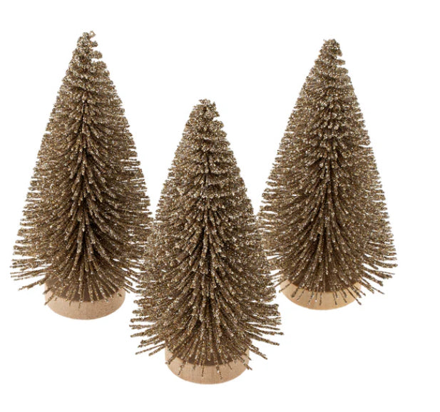 Mini Gold Sparkle Trees