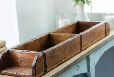 Brown Wooden Brick Mold Tray