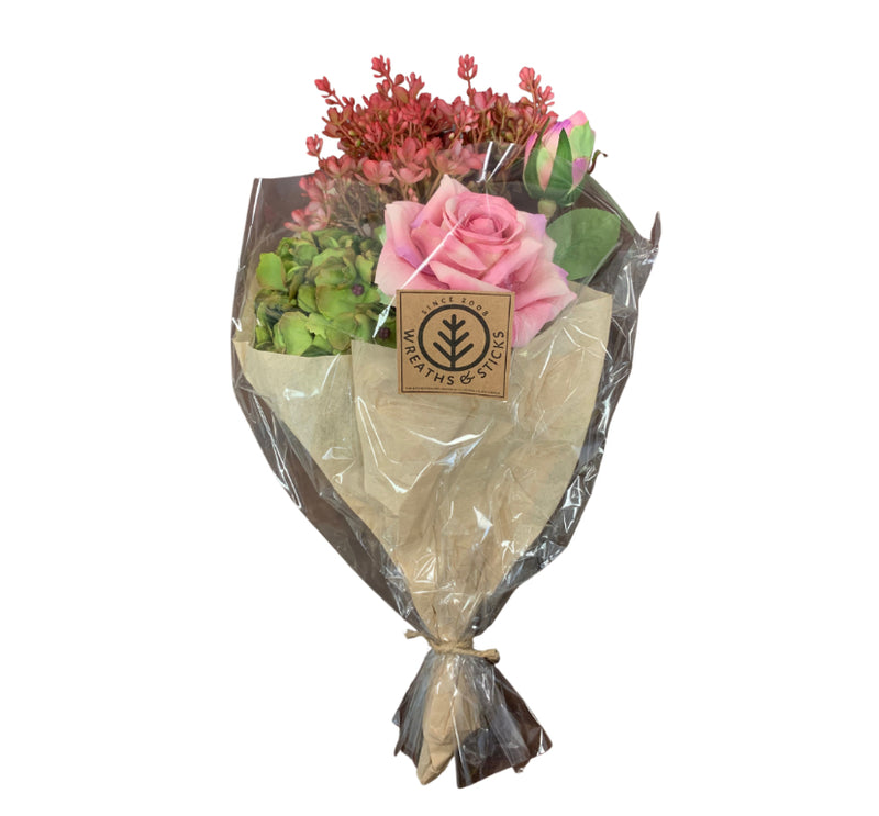 Rose Hydrangea Bouquet | Faux