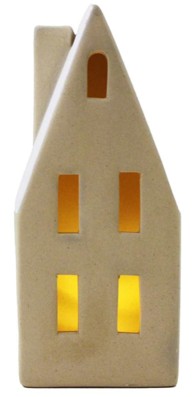 Large Stoneware Led House