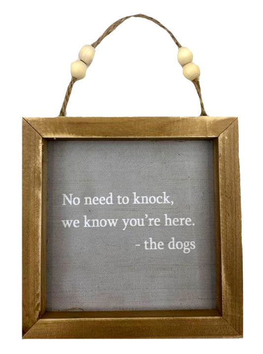 Dog Knock | Sign