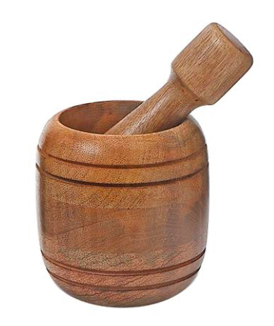 Mango Wood Mortar & Pestle | 4”