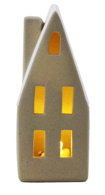 Small Stoneware Led House