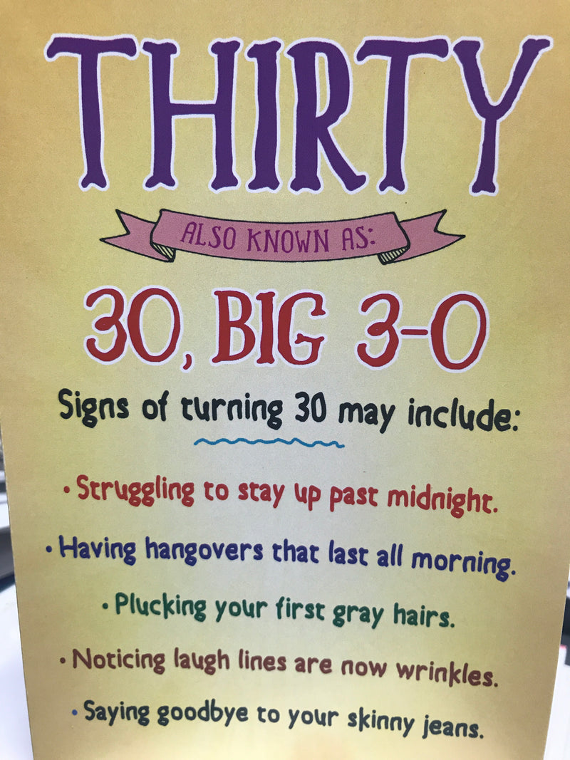 Thirty | Birthday Card