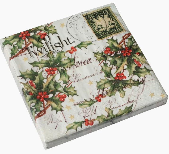 Christmas Letter Luncheon Napkin