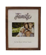 Family is the Heart of Our Home Picture Frame
