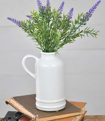 Jug Style Vase Off-White