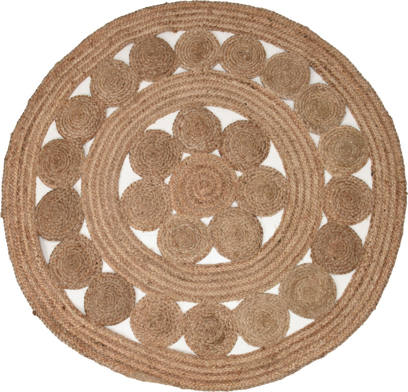 Double Braided Round Jute Rug