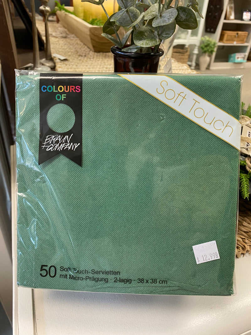 Paper Soft Touch Napkins | Solid Colours