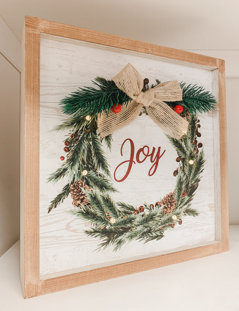 Light-up Wreath Sign