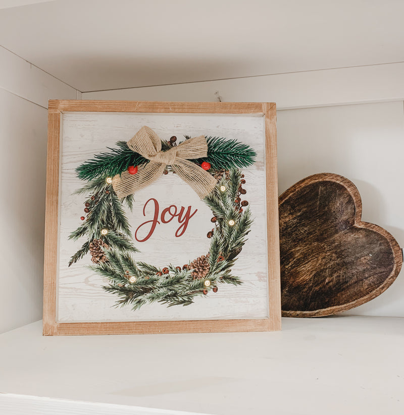 Light-up Wreath Sign
