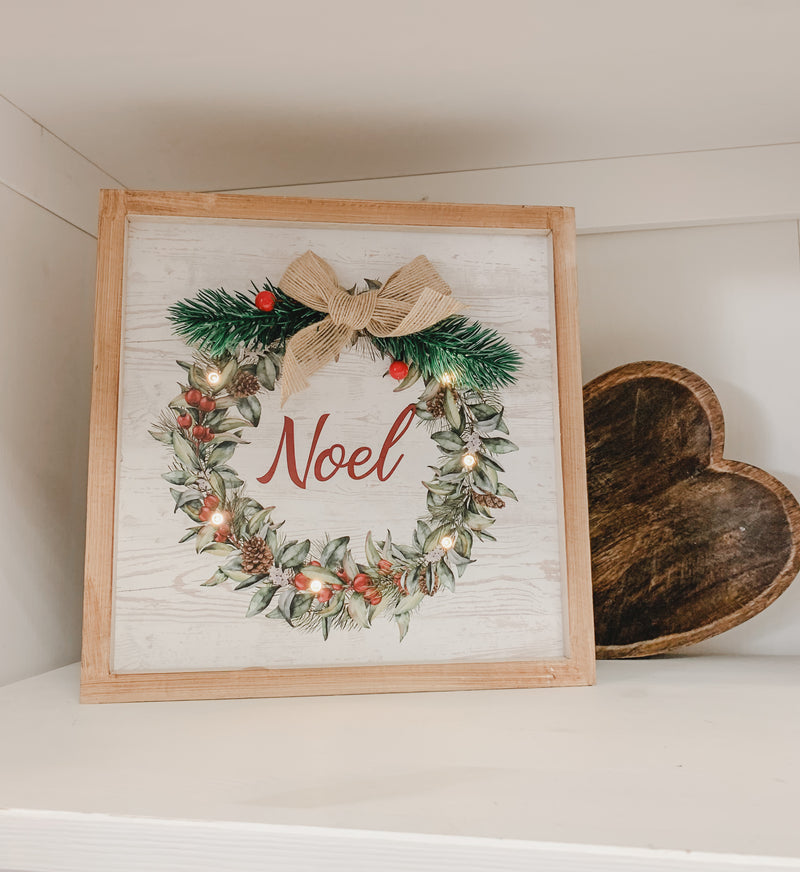 Light-up Wreath Sign