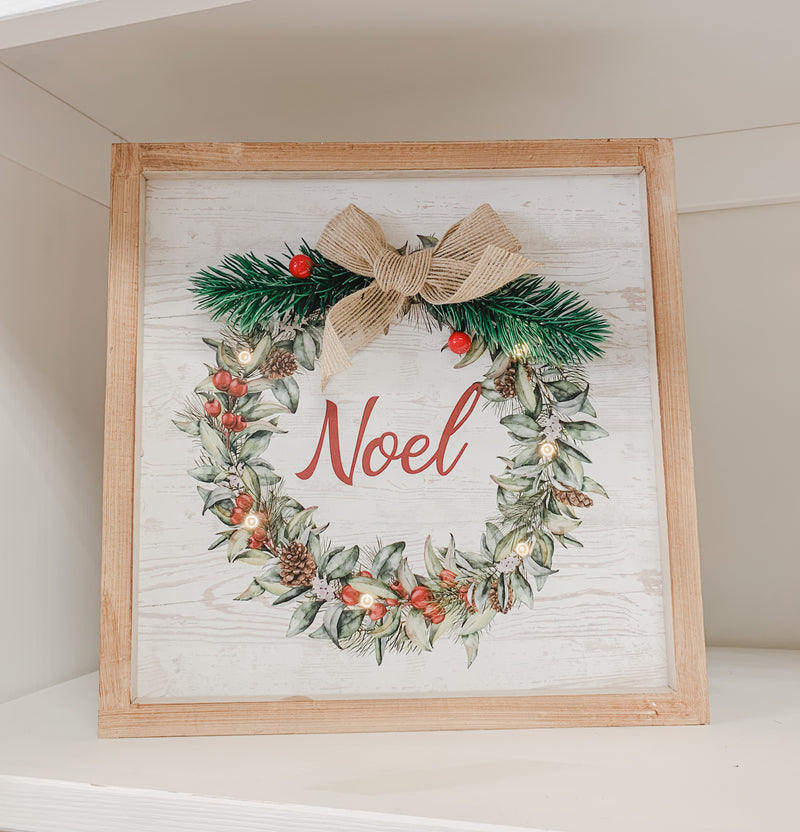 Light-up Wreath Sign