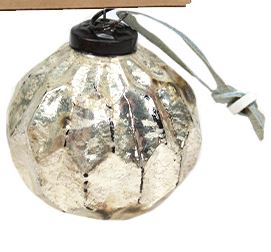 Mercury Glass Look Ornament