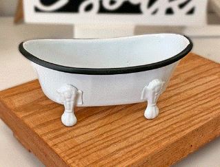 White Mini Bathtub