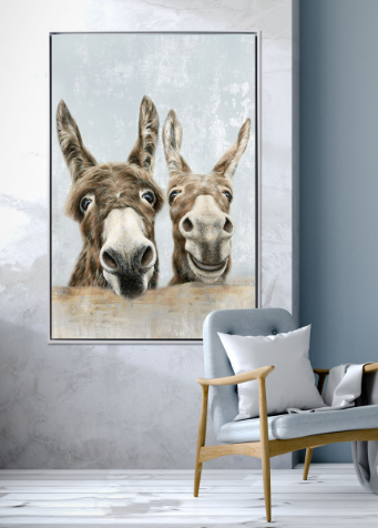 The Donkeys Canvas